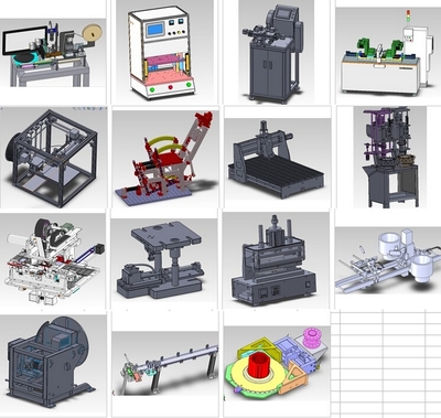 solidworks3D自动化设备3D图纸非标三维模型机械设计素材模型图纸