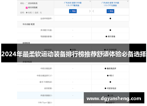 2024年最柔软运动装备排行榜推荐舒适体验必备选择